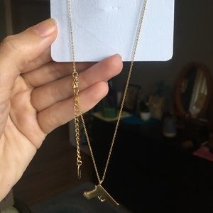 Brand new handmade gun necklace